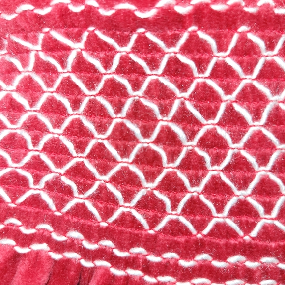 🆕️♥️❄️ Vintage Gymboree Winter Snowflake Outfit Smocked Velour Top Jeans 18-24 - Picture 3 of 10